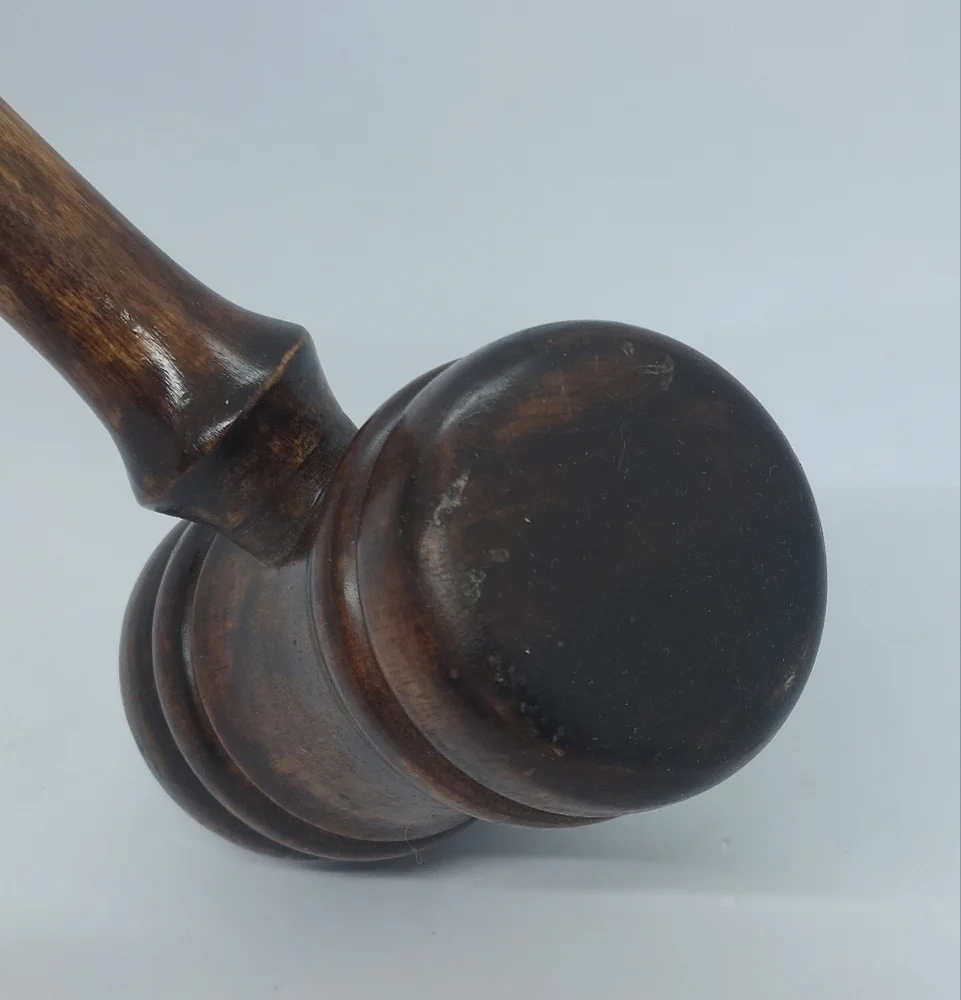 Unbranded wooden gavel